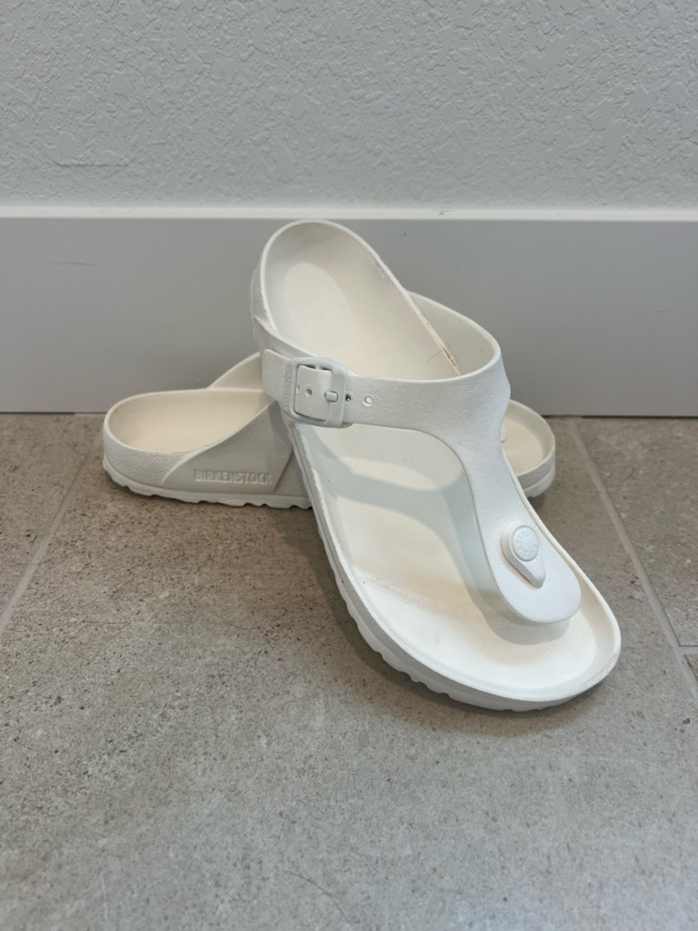 Birkenstock Gizeh EVA White Waterproof Sandals Size 37
